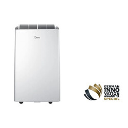 MIDEA Real Cool 35 Climatiseur Portable Câble Électrique 70L 12000 BTU 88m³ Déshumidificateur Blanc 