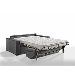 Avis Inside 75 Canapé convertible 2-3 places EXCELLENCE 120 cm sommier lattes microfibre graphite matelas MEMORY 18 cm inclus