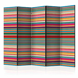 Paris Prix Paravent 5 Volets Subdued Stripes 172x225cm