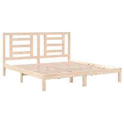 Avis vidaXL Cadre de lit sans matelas 180x200 cm bois massif