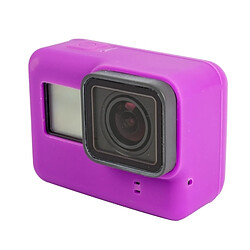 Wewoo Coque Violet pour GoPro HERO5 Silicone boîtier de protection de Shell pas cher