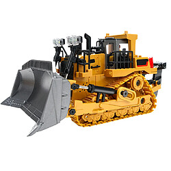 Excavateur Télécommandé 2.4G Enfant 9 Canaux Jouet Bulldozer Lourd Alliage Aluminium YONIS 