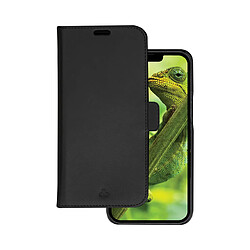 DBRAMANTE1928 Étui pour iPhone 14 Plus Folio 2 en 1 Modèle Lynge en Cuir avec Porte-Cartes Noir 