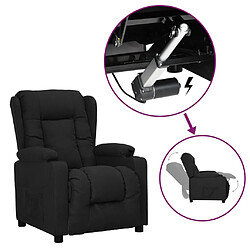 vidaXL Fauteuil Noir Tissu