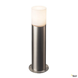 Borne extérieure SLV ROX ACRYL inox, E27, 20W pour jardin - Hauteur 60 cm 