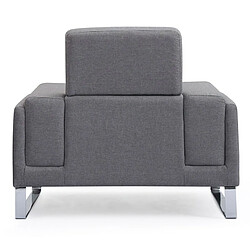 Avis Paris Prix Fauteuil en Tissu Ezekiel 104cm Gris Clair