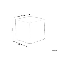 Avis Beliani Pouf marron doré à motif géométrique SANAWAN