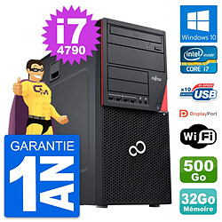 PC Tour Fujitsu Esprimo P720 Intel i7-4790 RAM 32Go Disque 500Go Windows 10 Wifi - Occasion