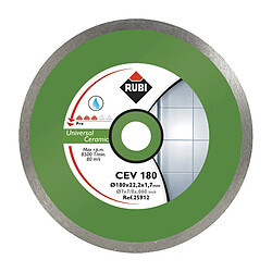 Disque diamant C180 180 mm 22.2 mm - RUBI - 25912 