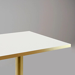 Avis Restootab Table 70x70cm Rome bistrot blanche