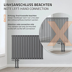 Acheter Radiateur à panneaux monocouche 600x1020 mm Anthracite ML-Design