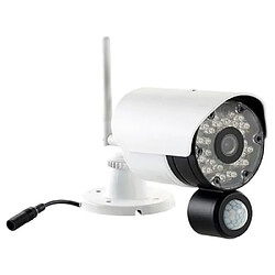 Visortech PX-3747-944 Vidéo Surveillance Extérieur Sans Fil Détecteur de Mouvement Blanc