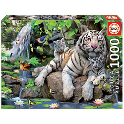 Educa Borras puzzle 1000 pieces tigres blancs du bengale