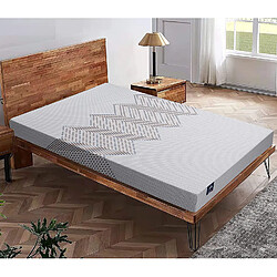 Sensoreve Matelas Capella, mousse haute densité - 140x190cm - Épaisseur 15cm-Soutien Tonique-Déhoussable 