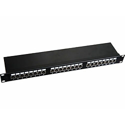 Patchpanel STP cat.5e 19-inch 1U 24xRJ45 LSA