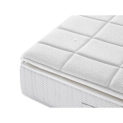 Vente-Unique Ensemble 160 x 200 cm sommier tapissier + matelas ressorts ensachés accueil nano ressorts + mémoire de forme ép.26cm - MIRI de YSMÉE pas cher