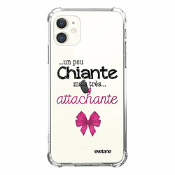 Evetane Coque iPhone 11 silicone anti-choc souple angles renforcés transparente