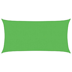 vidaXL Voile d'ombrage 160 g/m² rectangulaire vert clair 2,5x5 m PEHD