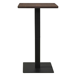 vidaXL Table de bistro Cendre foncé 60x60x107 cm