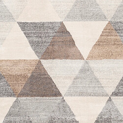 Surya KATHERINE - Tapis géométrique, Gris, Tan et Blanc – 160x215cm pas cher