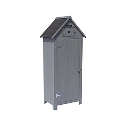 Habitat Et Jardin Armoire de jardin Cabanon - 77 x 54.5 x 179 cm - Anthracite 