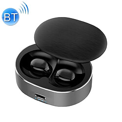 Wewoo Mini écouteur stéréo Bluetooth V5.0 avec réduction de bruit portable boîtier charge à rotation 360 degrés (noir) 