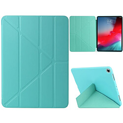 Wewoo Housse Étui Coque en cuir pleine texture PU + Gel de silice Millet pour iPad Air 2019 / iPad Pro 10,5 poucesavec support à rabat multiple Vert