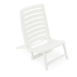 Chaise de plage pliante. couleur blanche progarden