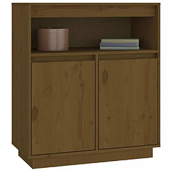 Acheter Maison Chic Buffet,Meuble de Rangement,commode pour salon,Cuisine Marron miel 70x34x80 cm Bois massif de pin -MN37521