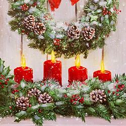 Acheter BigBuy Christmas Cadre Noël Multicouleur Bois Toile 40 x 60 x 1,8 cm