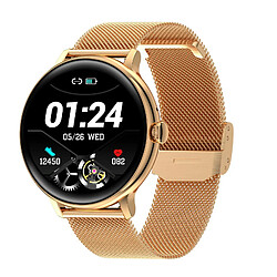 Yonis Montre Connectée Or Bluetooth Appel Cycle Menstruel 1.28