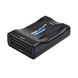 Universal 1080P vers HDMI Compatible Vidéo Audio Convertisseur Adaptateur de Signal AV Récepteur HD Sky Box Décodeur TV DVD avec Prise d'alimentation UE | Câble HDMI 