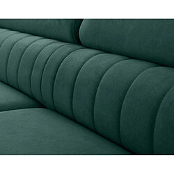 Acheter Bestmobilier Aneta - canapé d'angle gauche 5 places - convertible avec coffre et têtières - en velours