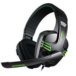 Shot Casque Gamers avec Micro pour Ordinateur Portable PC MAC Smartphone Son Universel Reglage Jack Jeux Video (VERT)