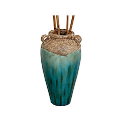 Vase Alexandra House Living Bleu Marron Terre cuite 33 x 60 x 33 cm