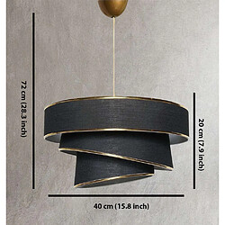 Hanah Home Suspension en métal Couper noir.