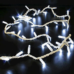 guirlande - 10 mètres - 100 led - blanc pétillant - cable blanc - festilight 54380-1-w0-z