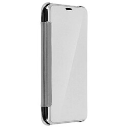 Avizar Housse Clapet Translucide Samsung Galaxy S8 Plus - Design Effet Miroir - Argenté pas cher