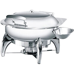 Chafing Dish Rond avec un Hublot Vitré - Atosa