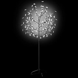 Avis vidaXL Sapin de Noël 120 LED blanc froid Cerisier en fleurs 150 cm