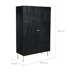 Rendez Vous Deco Armoire Chimane noire