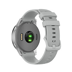 Wewoo Bracelet pour montre connectée de remplacement Smartwatch en silicone Garmintaille 18 mm universel gris 