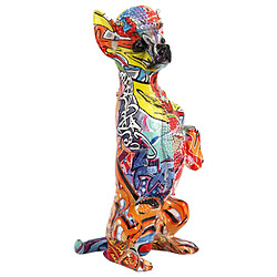 Figurine Décorative Alexandra House Living Multicouleur Plastique Chien 16 x 13 x 30 cm pas cher