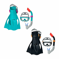 Bestway Set Snorkel Adulte Soupape de Purge Couleur Assortie 41-46 +14 Ans Plage et Piscine 25020