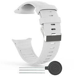 Acheter Wewoo Bracelet pour montre connectée Polar Vantage V Silicone Smart Watch de remplacement Blanc