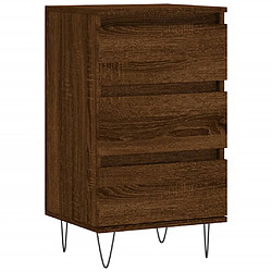 Maison Chic Buffet,Meuble de Rangement,commode pour salon,Cuisine chêne marron 40x35x70 cm bois d'ingénierie -MN69707