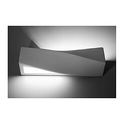 Avis Luminaire Center Applique murale SIGMA céramique/verre blanc 1 ampoule