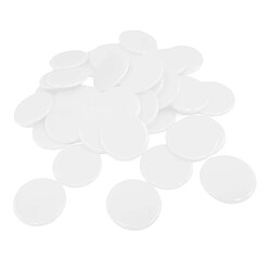 100pcs jetons de poker couleur solide couleur approvisionnement jeux de famille accs blanc pas cher