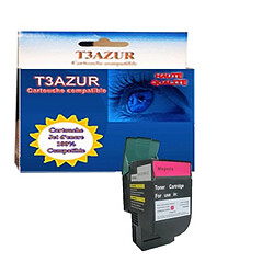 T3Azur Toner Lexmark X543dn / X544dn / X544dtn Magenta - Compatible - 2 000 pages