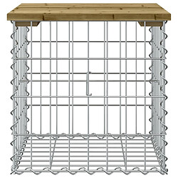 Avis Maison Chic Banc de jardin | Banquette de jardin | Chaise Relax design gabion 43x44x42 cm bois de pin imprégné -MN12019